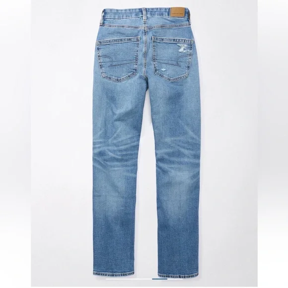 American Eagle 🦅 Stretch Curvy Ripped Straight Jean - Picture 2 of 10